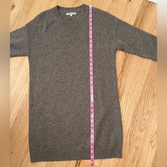 Reformation 100% Cashmere Henrietta Mini Dress Luxury Cocoa Brown Size Small - Picture 11 of 14